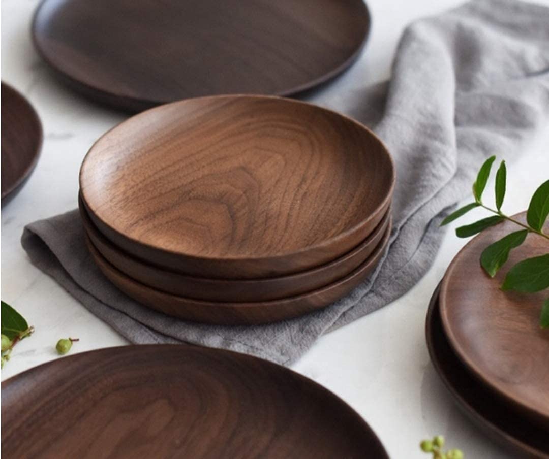 Brown Wooden Plates